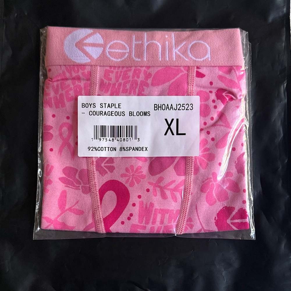 Ethika Courageous Blooms Pink Boxer Briefs XL